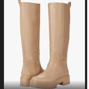 Sam Edelman Larina Knee High Waterproof Boots, Sesame NWOB